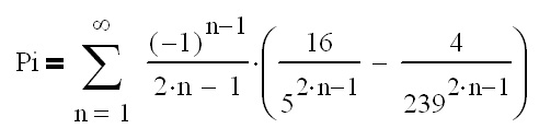 формула расчета числа ПИ